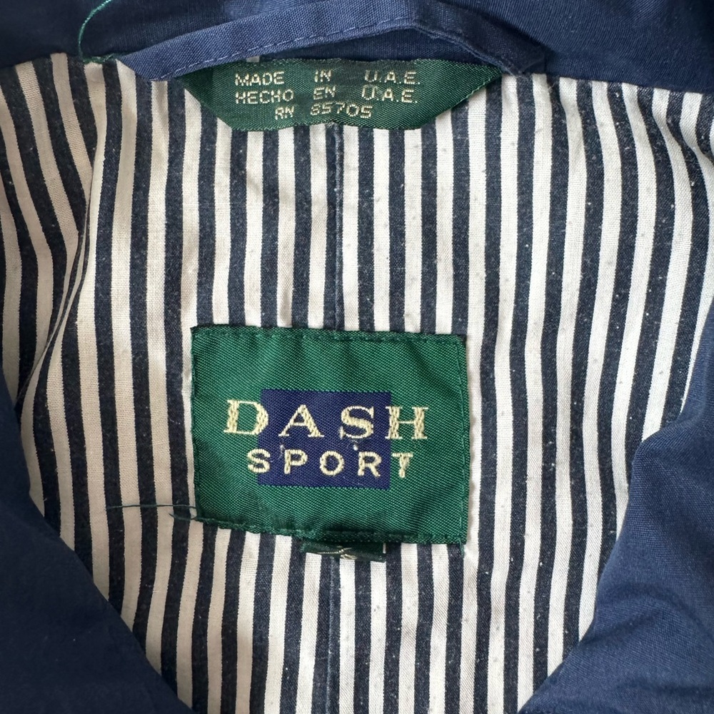 Ash Sport Navy and White Striped Jacket Preppy Coastal - Picture 2 of 10